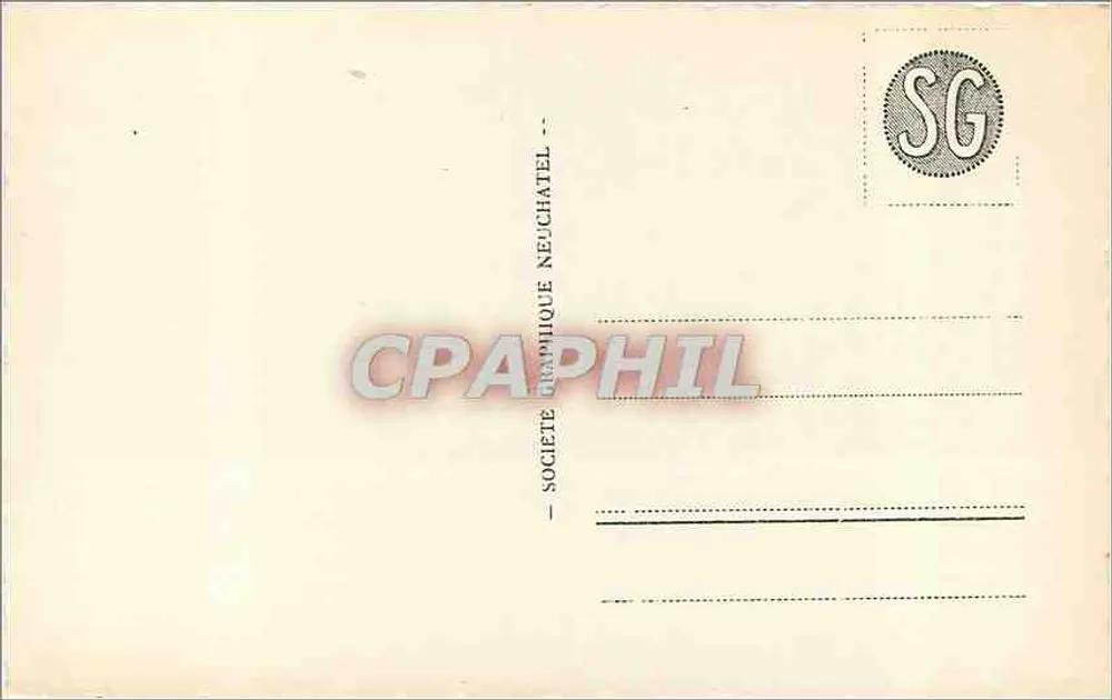 Tombeaux des Comtes de Neuchâtel — Collégiale de Neuchâtel — Société Graphique Neuchâtel, n° 6582 - Verso