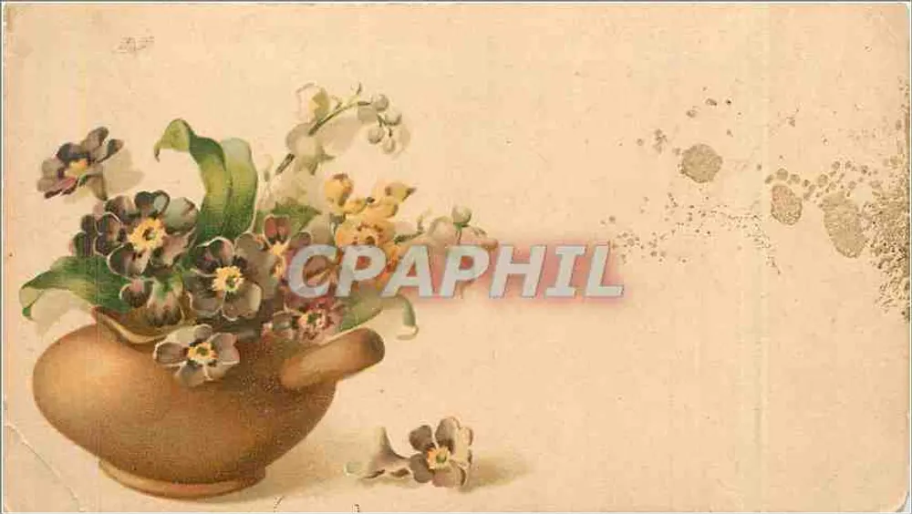 Arranjo de flores em um vaso — ilustração — sem editor ou número visíveis - Frente