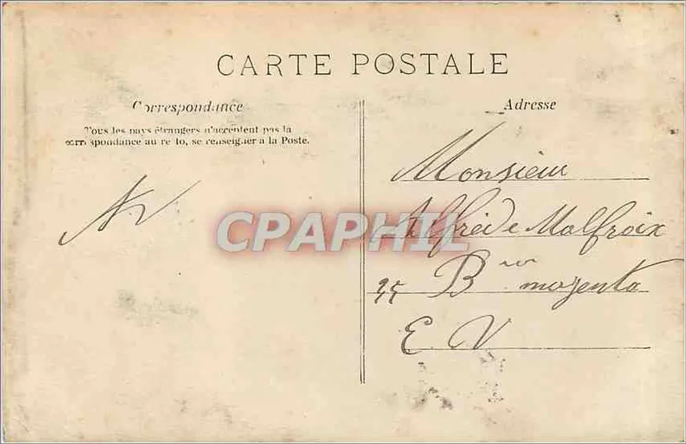 Casal amoroso — texto impresso e manuscrito — A.N. PARIS n°362 - Verso