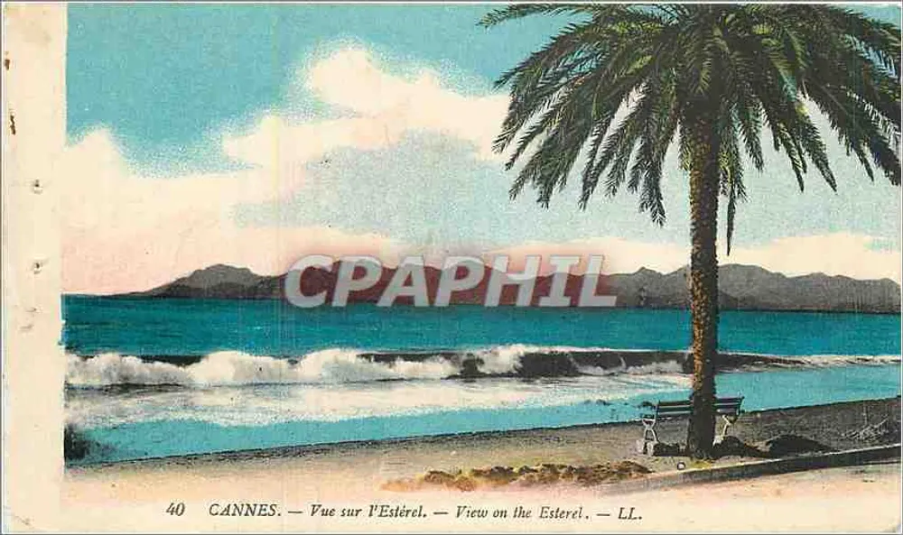 Cannes — Vista sobre o Esterel — LL. — Editor LL, n°40 - Frente