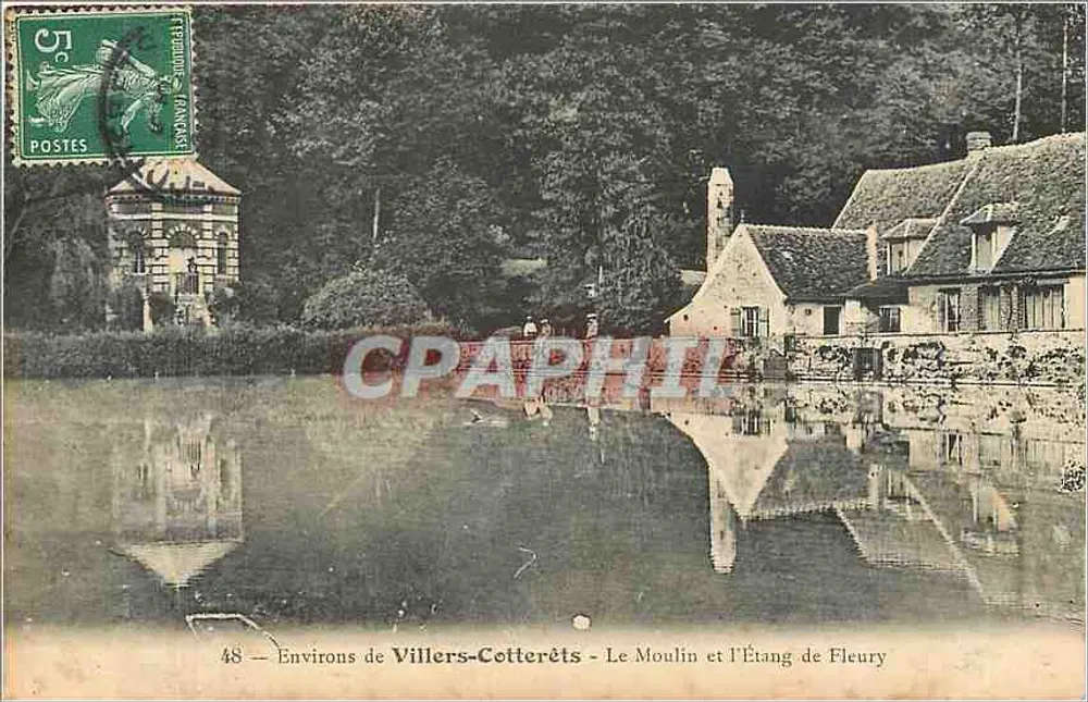 Um Villers-Cotterêts - Der Mühle und der See von Fleury — Libris, n°48 - Vorderseite
