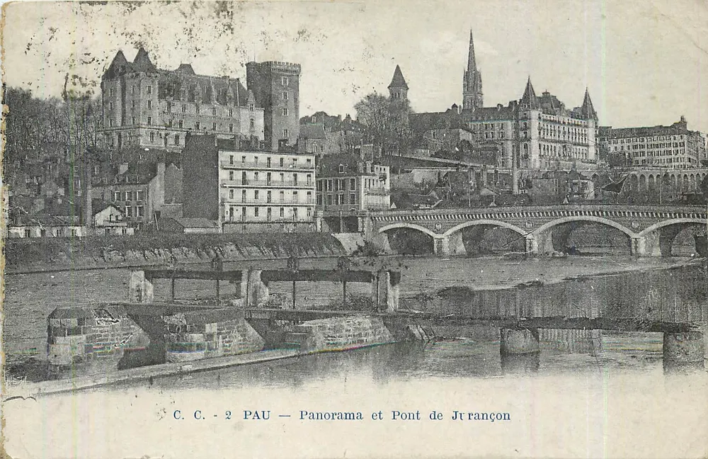 Pau — Panorama e Ponte de Jurançon — C.C. - 2 - Frente