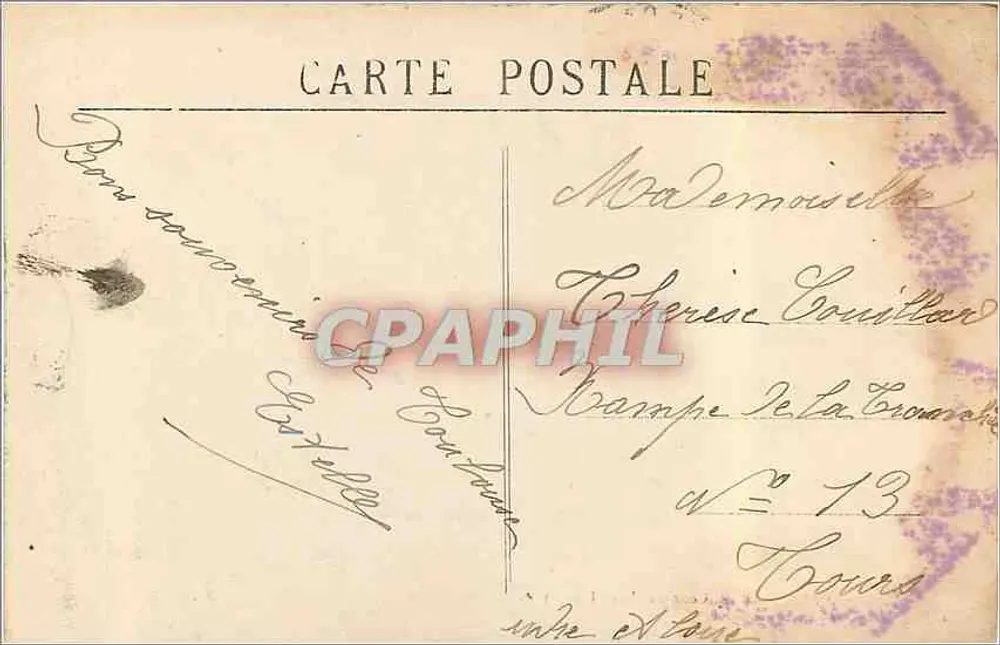 Toulouse — Cour do Hotel de Pierre — J. Longi Béchel, Edit., Toulouse - Verso