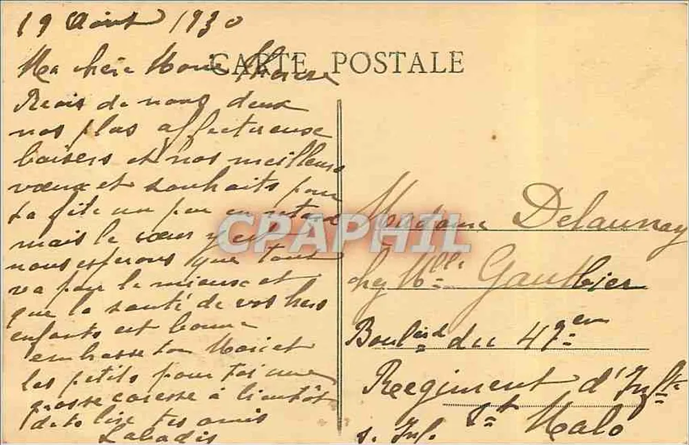Chartres (E.-et-L.) — Vista tirada da Courtille — G. Faneauil, editor, Dreux - Verso