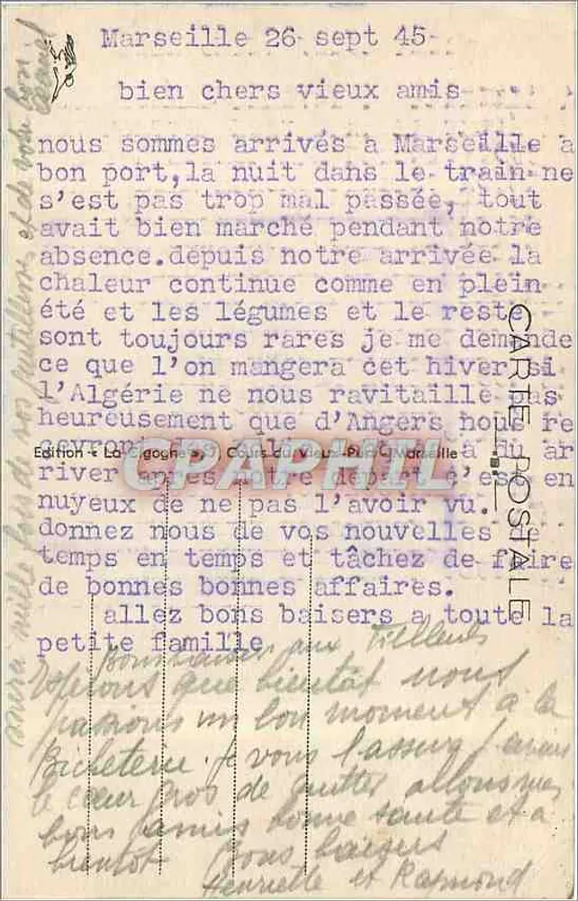 Marseille — A Corniche e o Profeta — Edição La Géographie du Monde - Verso