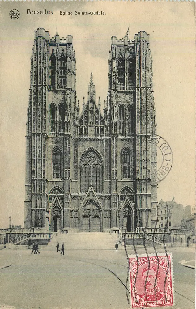 Bruxelas - Igreja de Santa Gudule — editor J. L. S. (J. L. S. 501) - Frente