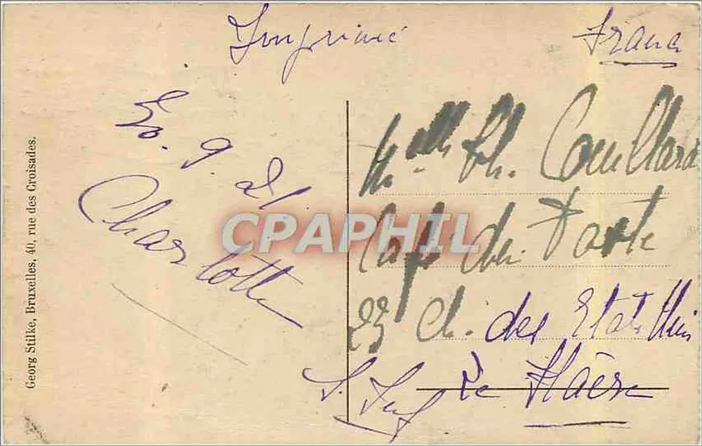 Bruxelas - Igreja de Santa Gudule — editor J. L. S. (J. L. S. 501) - Verso
