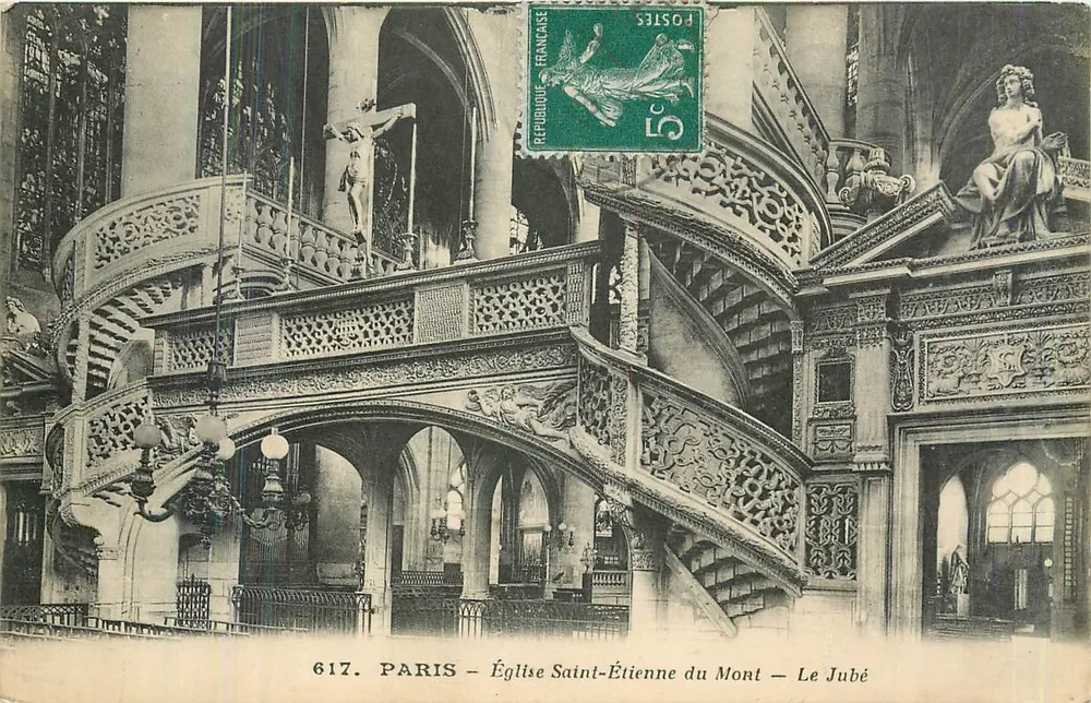 Paris — Kirche Saint-Étienne du Mont — Der Jubé - Vorderseite