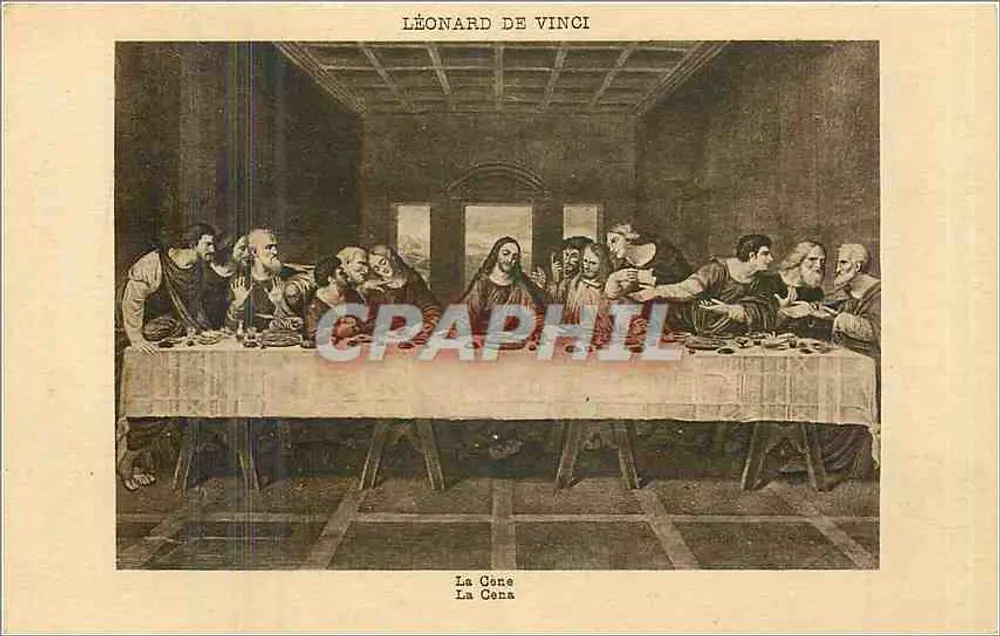 A Última Ceia — Leonardo da Vinci — Editor não identificado - Frente