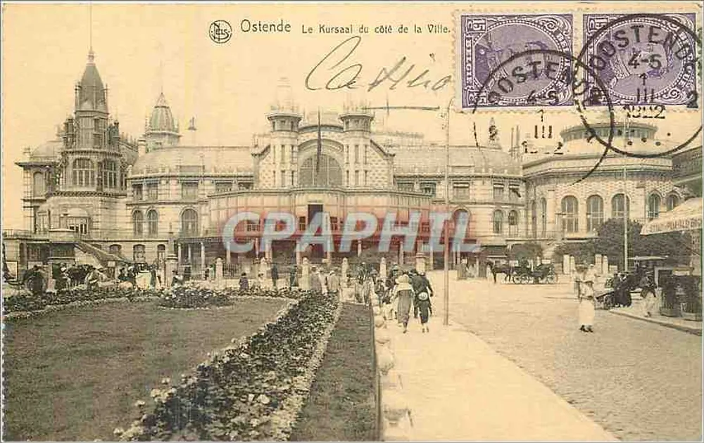 Ostende - Le Kursaal du côté de la Ville — éditeur NLS, n° de série 4-5 - Recto