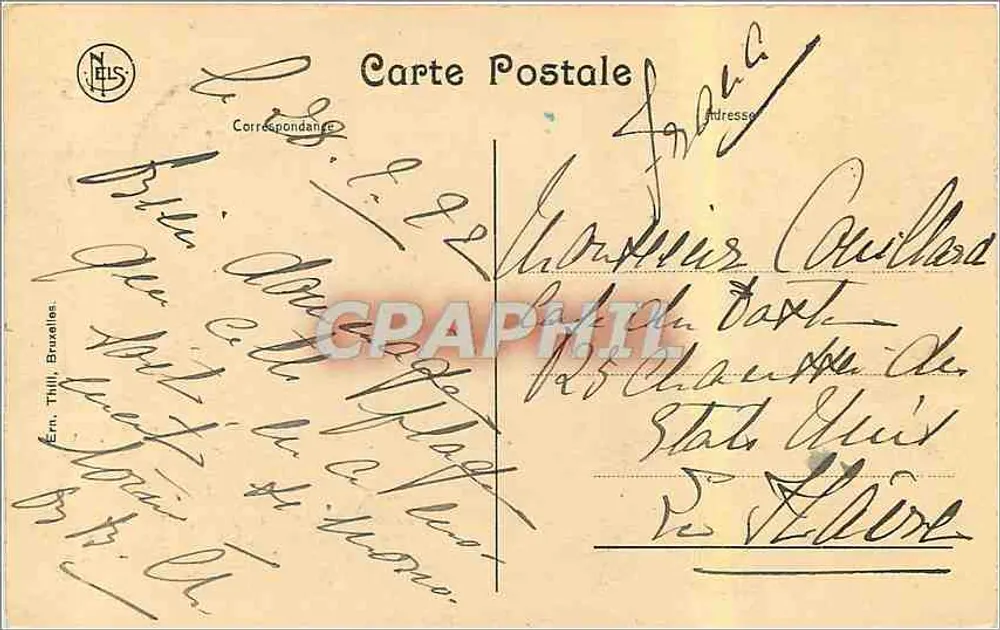Ostende - Le Kursaal du côté de la Ville — éditeur NLS, n° de série 4-5 - Verso