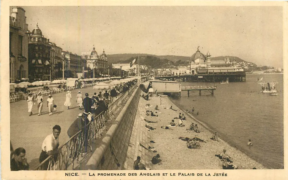 Nice — Die Promenade des Anglais und das Palais de la Jetée - Vorderseite