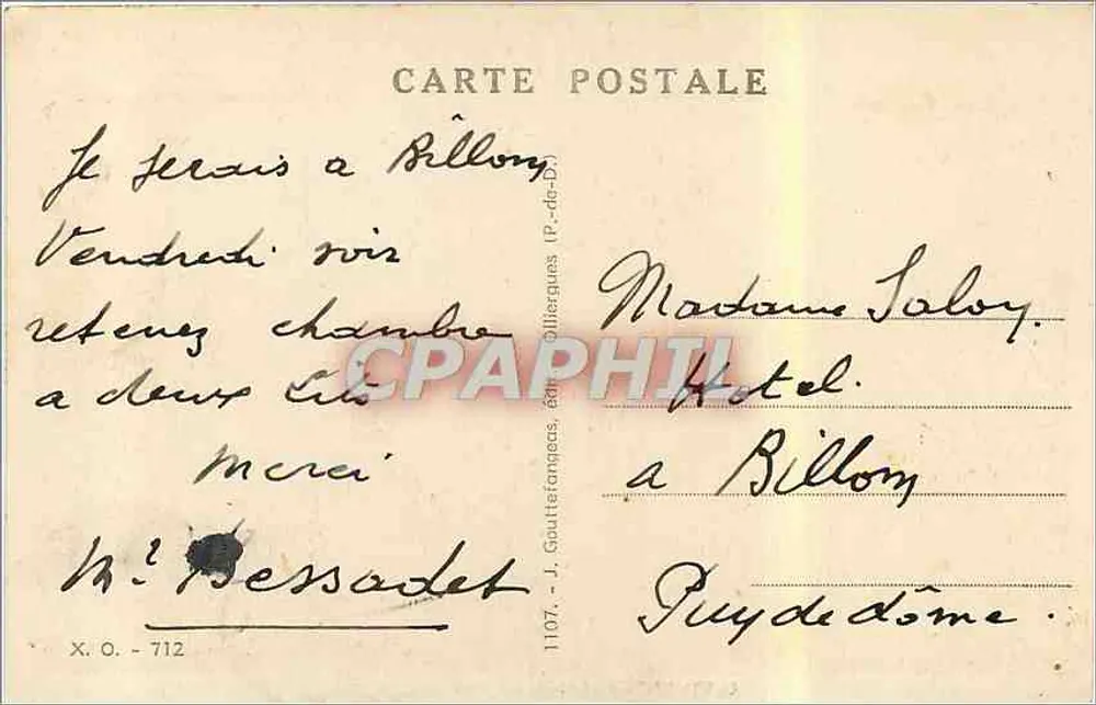 Clermont-Ferrand — Vista geral — L'Auvergne - Verso