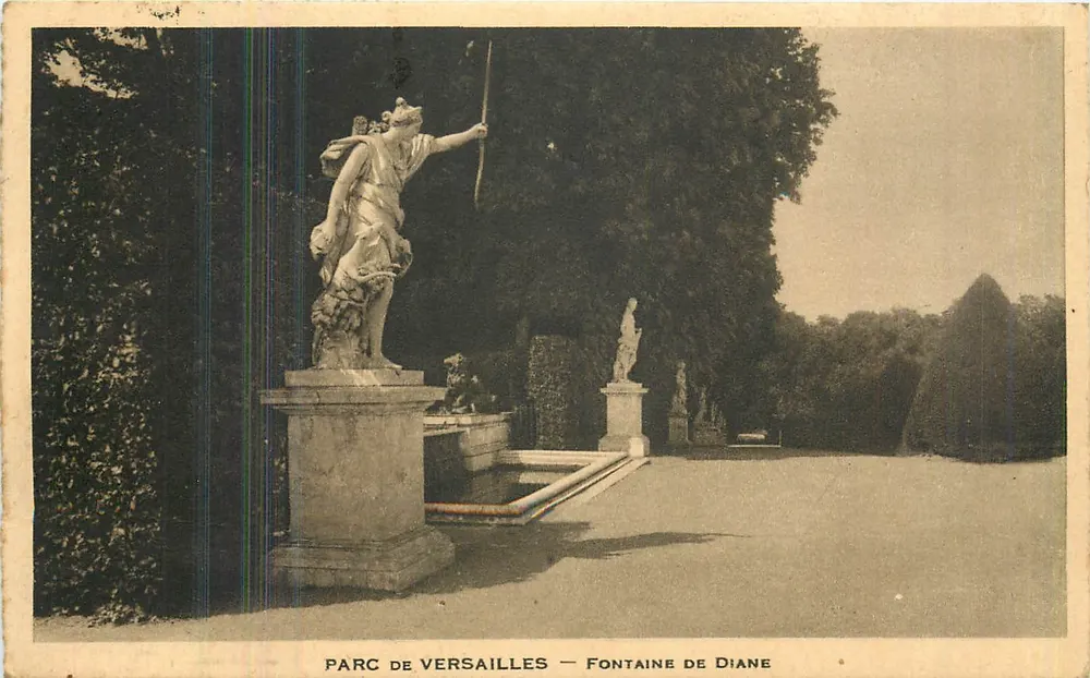 Parque de Versailles — Fonte de Diane — Editor não identificado, número de série não visível - Frente