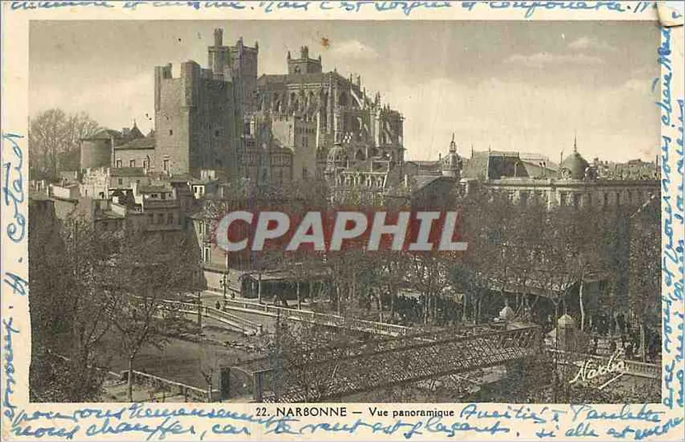 NARBONNE — Widok panoramiczny — Wydawnictwo RAC - Awers