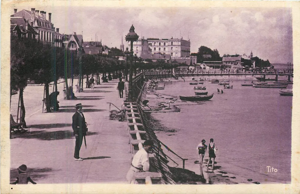 Arcachon — Promenade — Bloc frères, editores, Bordeaux - Frente