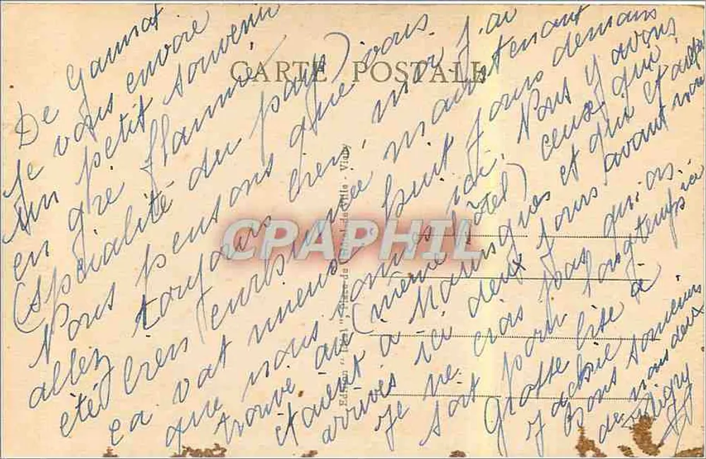 Gannat - Eingang zum Delarue-Garten — 1918 — Idéal - Rückseite