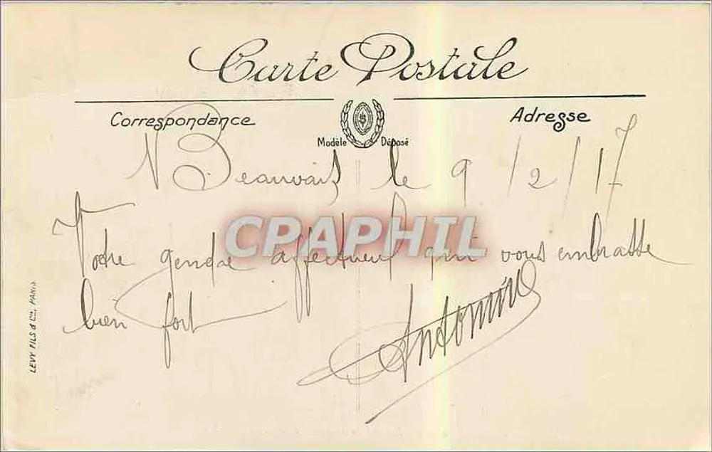 Beauvais — La Prefettura — Facciata principale (lato ovest) — LL. - Verso