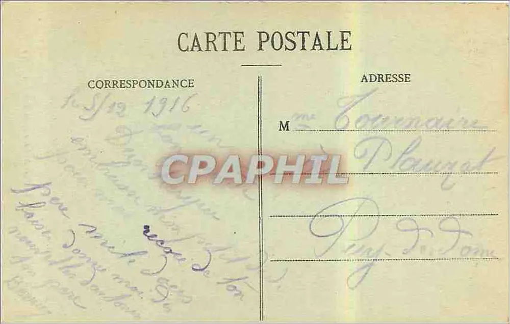 Dunkirk - Das Rathaus und die Kirchstraße — G.A.R. n°23 - Rückseite