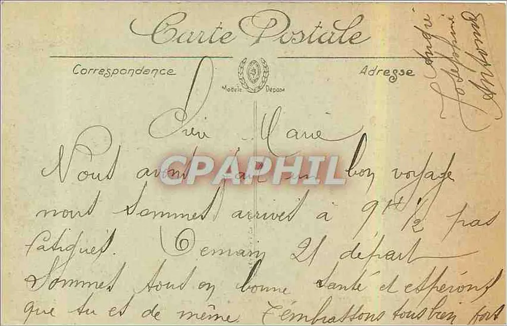 Clermont-Ferrand — Vue générale prise de la Cathédrale — Arvernía, n°213 - Verso