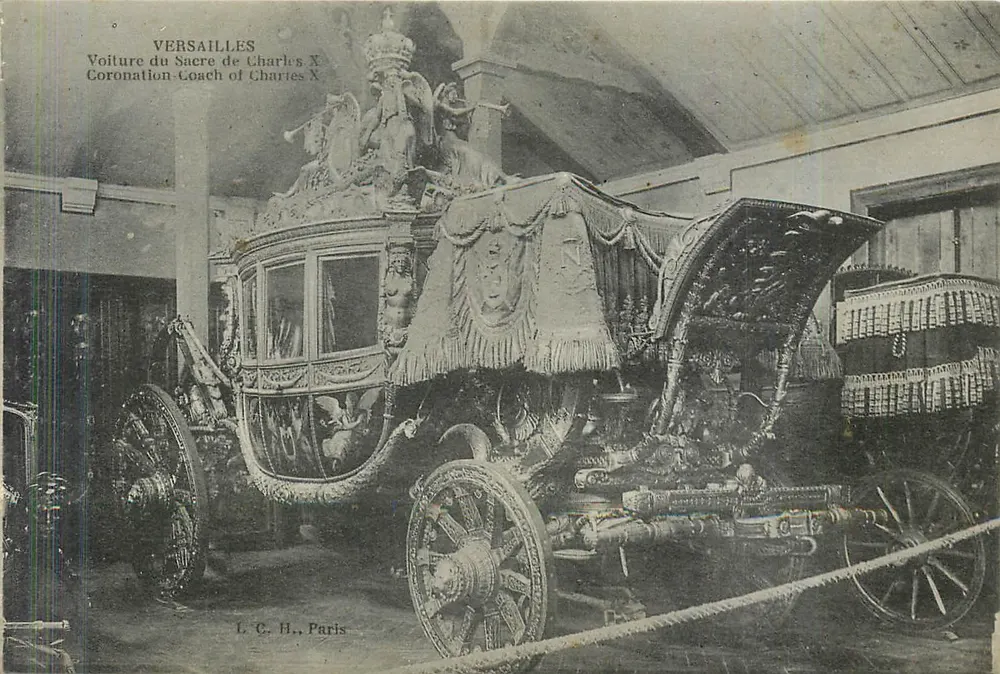 Versailles — Voiture du Sacre de Charles X — L. C. H., Paris - Recto