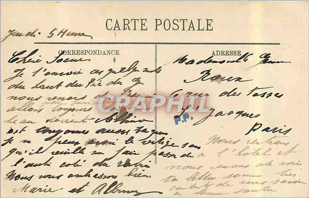 Lourdes — Funiculaire du Pic du Jer — Le Tunnel — LL - Verso