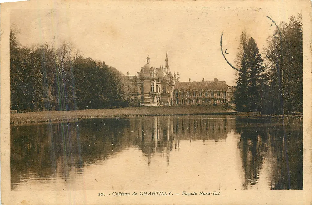 Castelo de Chantilly — Fachada Nordeste — Edição Dalabacette (Oise) n°20 - Frente