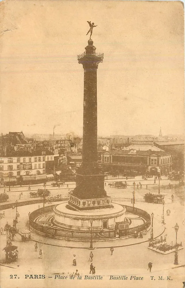 Paris — Place de la Bastille — T.M.K. - Frente