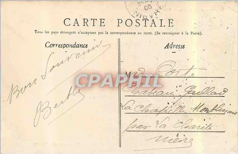 Lourdes — Vista panorâmica. — Editora: Virgile Béthune & Cie, n° 97 - Verso
