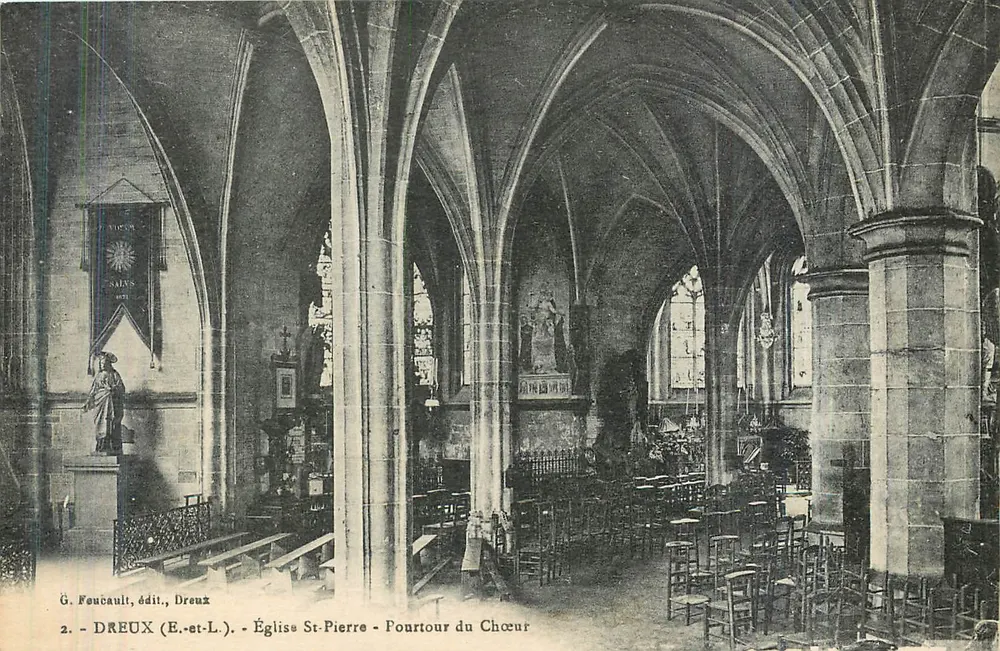 Dreux (E.-et-L.) - Église St-Pierre - Pourtour du Chœur - Recto