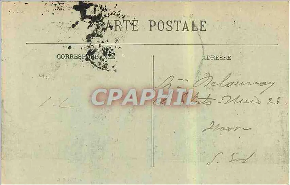 Dreux (E.-et-L.) — A Igreja Santa Cruz — Editor E.P. n° 5408 - Verso