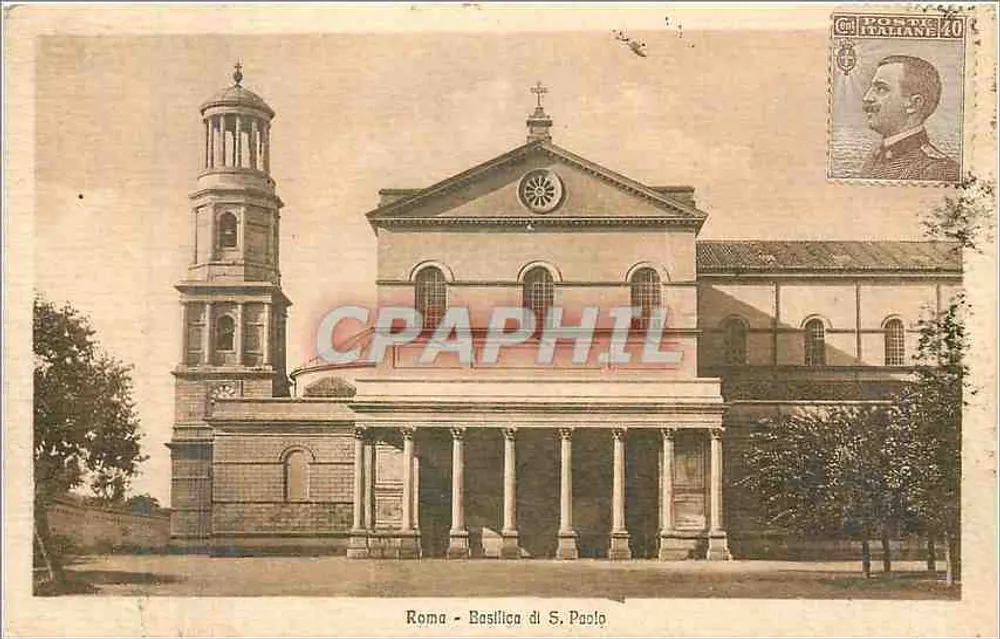 Roma - Basílica de S. Paulo — editor desconhecido, número de série não visível - Frente