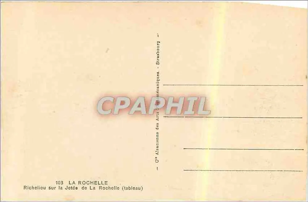 Richelieu auf der Jetée von La Rochelle — Henri Mottet — Cité des Arts Mécaniques, Straßburg - Rückseite
