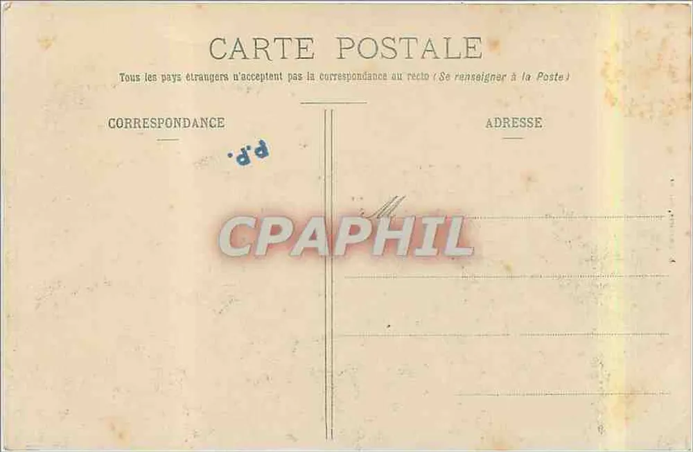Stadt CARCASSONNE — Lices Hautes - Innenansicht der Mauern — E. Roudière, Verlag - Rückseite