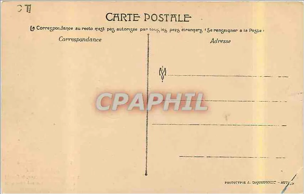 Ślub Morvandelle — Odprowadzanie — Fototypia J. Coqueugnot - Rewers