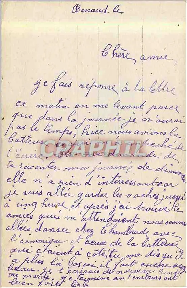 Casal jovem em traje de festa — 'Bom Feliz Aniversário' — DIX PARIS 1856 - Verso