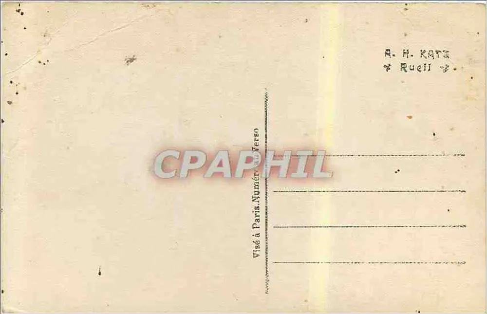 Kleine Mädchen in Gebet vor einer Kreuz — Soldat im Hintergrund — J.K. n° 3565/5 - Rückseite