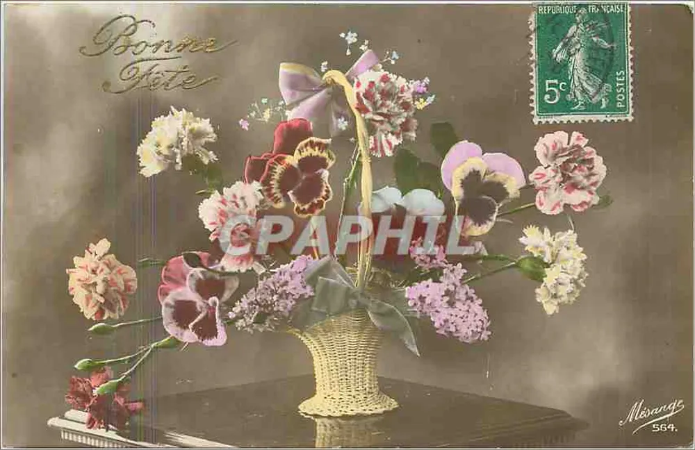 Arranjo de flores — editor Mérangos n°564 - Frente
