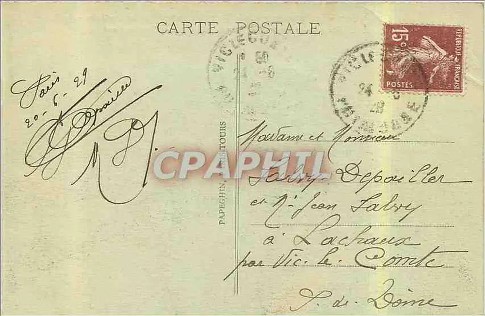 Paris - Panorama nahe dem Pont Alexandre-III und den Invaliden - A. P. - n°419 - Rückseite