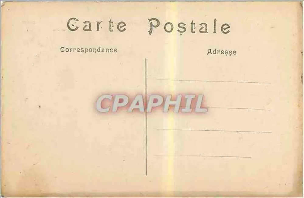 Senlis — Eine verbrannte Straße — Krieg 1914, Ausgabe LL, Nr. 169 - Rückseite