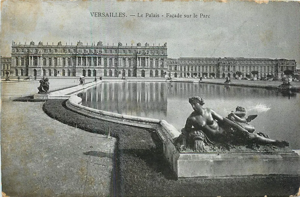 Versailles — O Palácio — Fachada para o Parque — Edição Cosse, Versailles - Frente