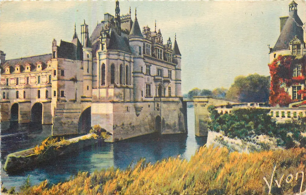 Château de Chenonceaux — Nord-Ost-Fassade — Les éditions d'Art Yvon - Vorderseite