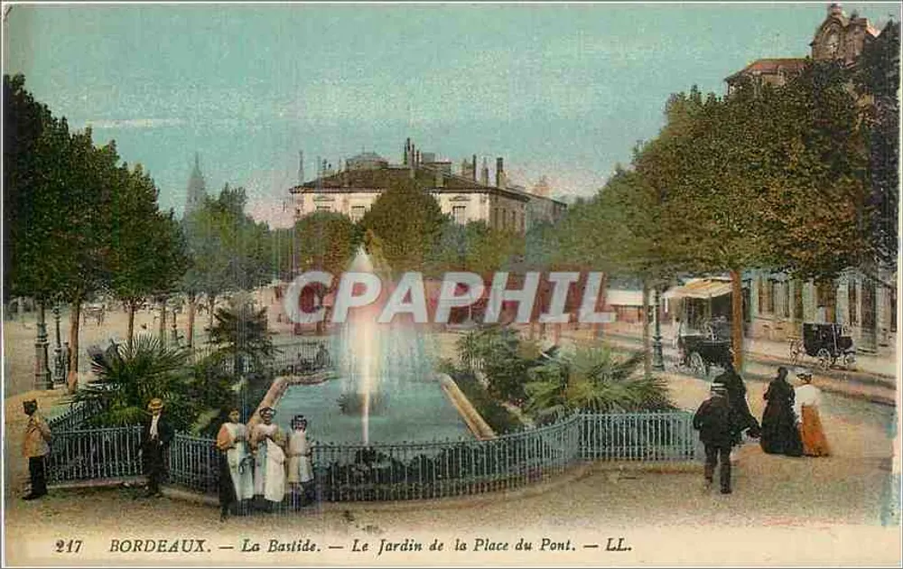 Bordeaux — La Bastide — Le Jardin de la Place du Pont — LL, n°217 - Recto