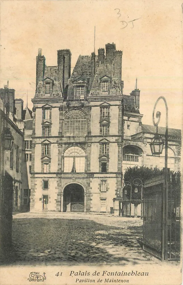 Palast von Fontainebleau — Pavillon Maintenon — Verlag nicht sichtbar, Seriennummer 41 - Vorderseite