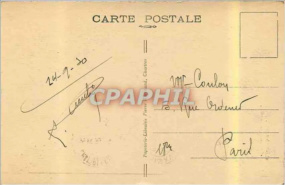 Chartres - Scala della Réna Berthe — Papeteria-Libreria Pierre Lefland - Verso