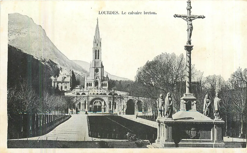Lourdes. O calvaire breton. - Frente