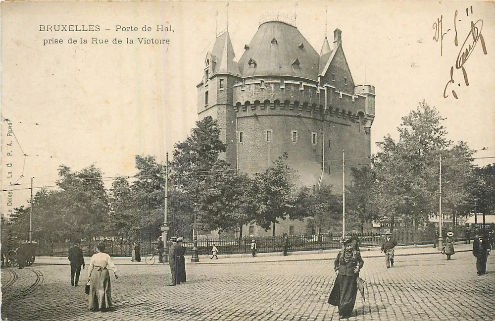 Brüssel – Tor von Hal, Blick von der Rue de la Victoire – La G. P. A. Paris - Vorderseite