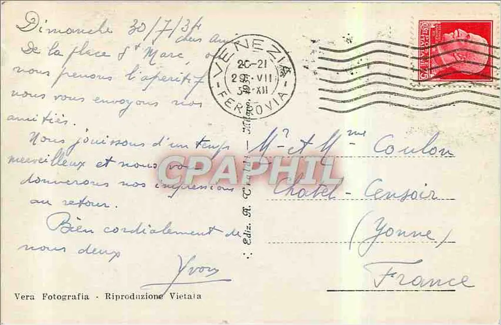 Venezia - Basilica di S. Marco — Grapheil, n° 501 - Verso