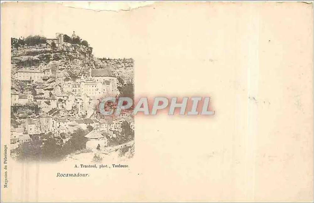 Rocamadour — vista panorâmica — A. Trantoul, fot., Toulouse - Frente