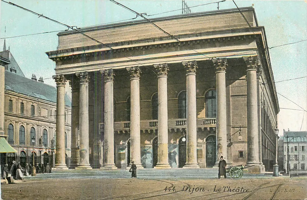 Dijon. O Teatro — editor L.V. & Cie, n° 444 - Frente